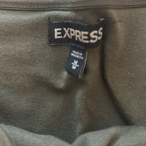 Olive green tube top from express size medium - Picture 2 of 4